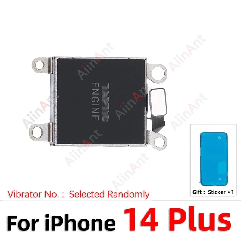 100% Test AiinAnt For TAPTIC ENGINE Vibrator Motor Flex Cable For iPhone 12 13 14 15 Pro Max Plus mini with Sticker Spare Parts