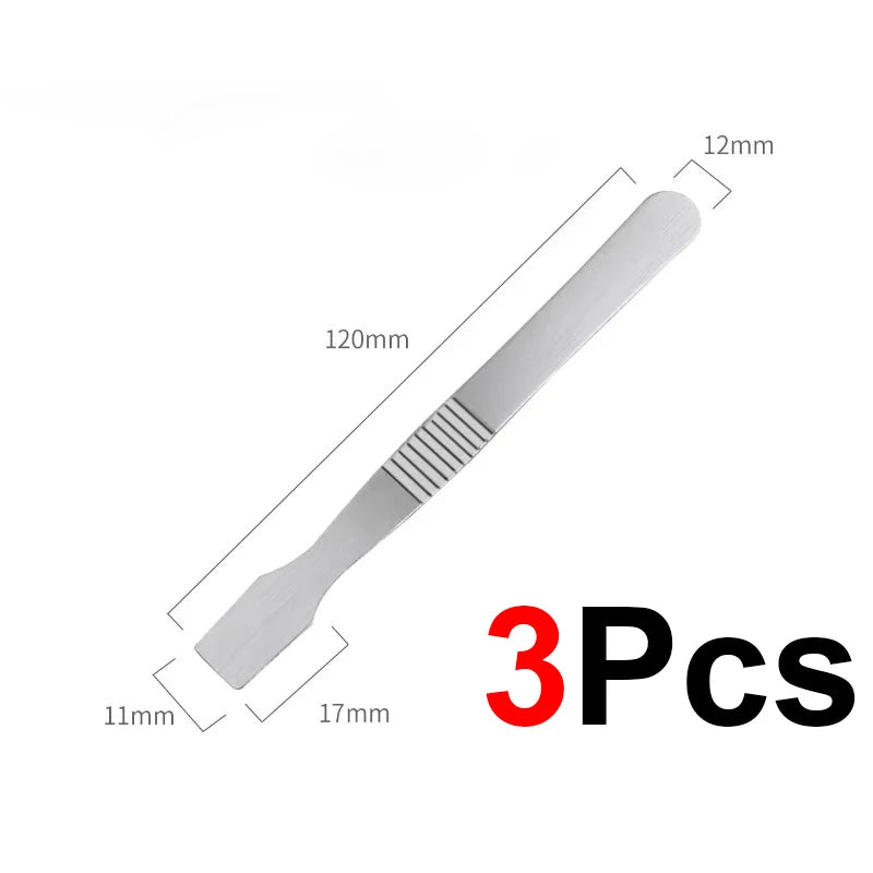 1-5Pcs Metal Tin Scraping Knife Stainless Steel Phone Tin Scraping Knife For Mobile Phone Electronic Repair Disassemble Crowbar