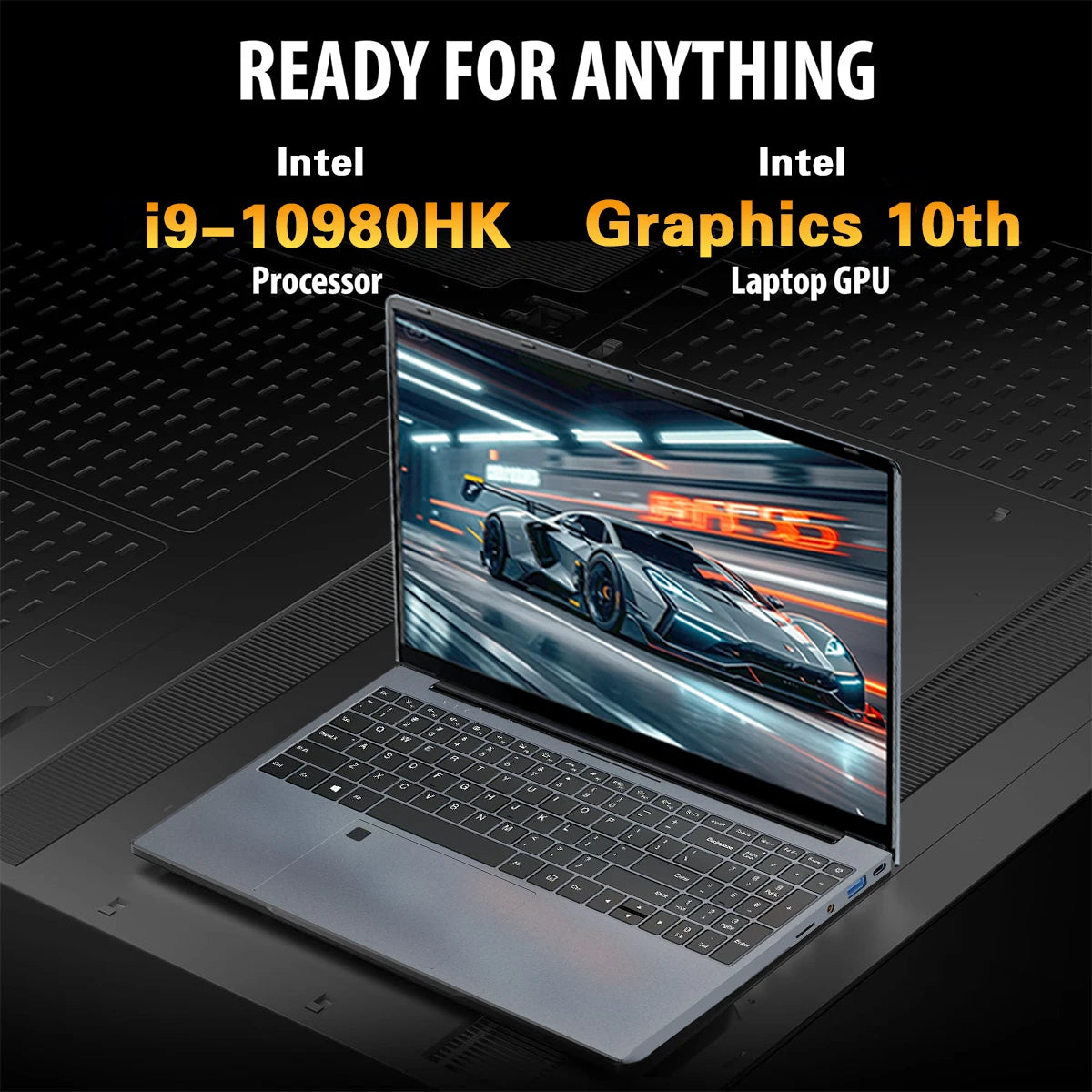 15.6" Laptop Windows 11 Core i9-10980HK Computer PC Gamer 16GB RAM Notebook Laptops Fingerprint Unlock Backlight Study Computer