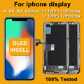 AAA+++ OLED For iPhone X XR Max XS LCD Incell For iphone 11 12 13 Pro Max 13 Mini 14 Plus OLED Display Screen Digitizer Assembly