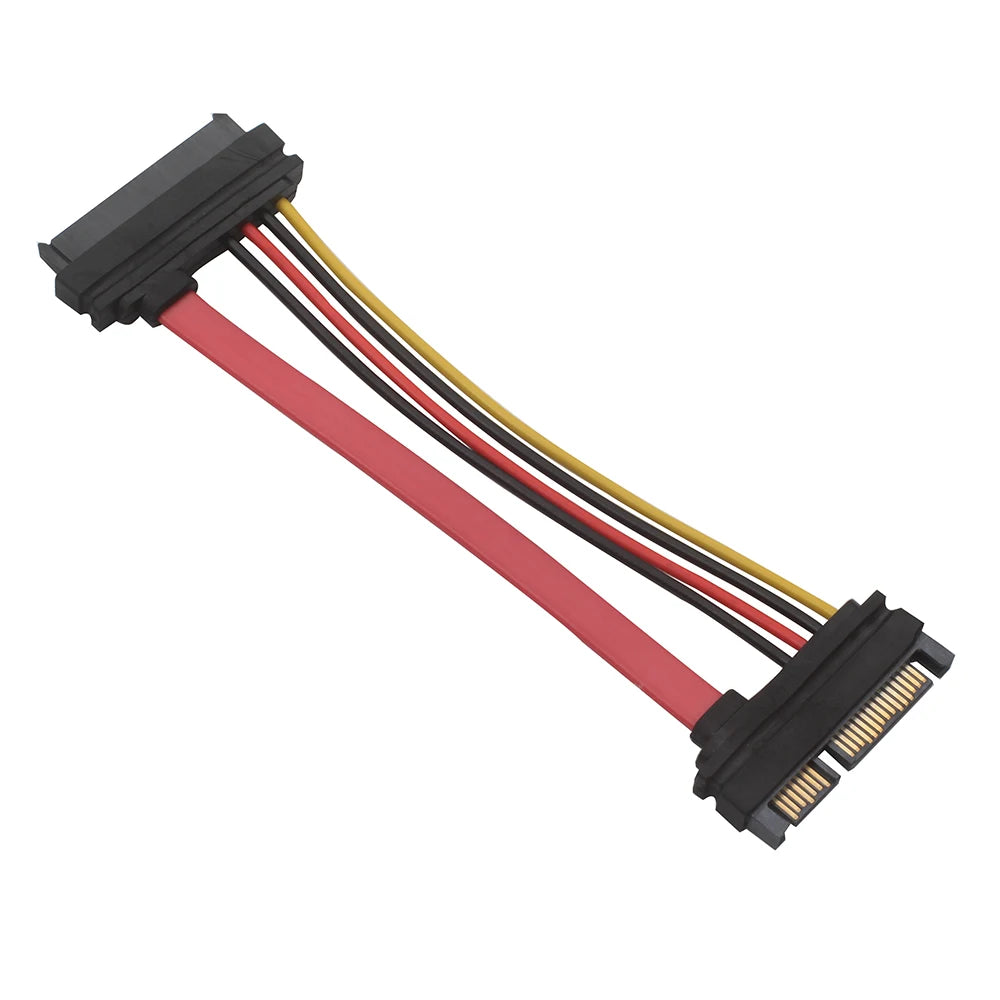 SAS to SATA SFF-8482 SAS 29 Pin to SATA 22Pin Hard Disk Extension Cable with 15 Pin SATA Power Port