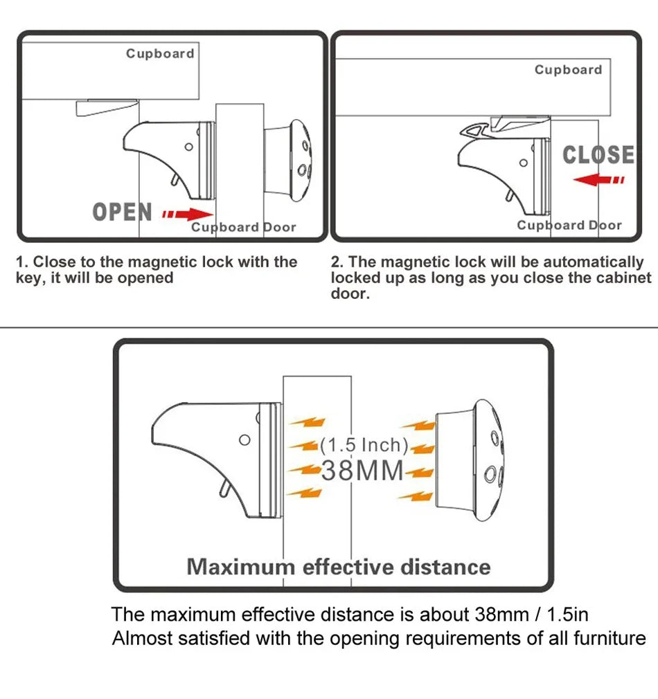 Magnetic Baby Proofing Locks Child Safety Latches For Drawers Cabinets Kids Protection Childproof Security Systems Home