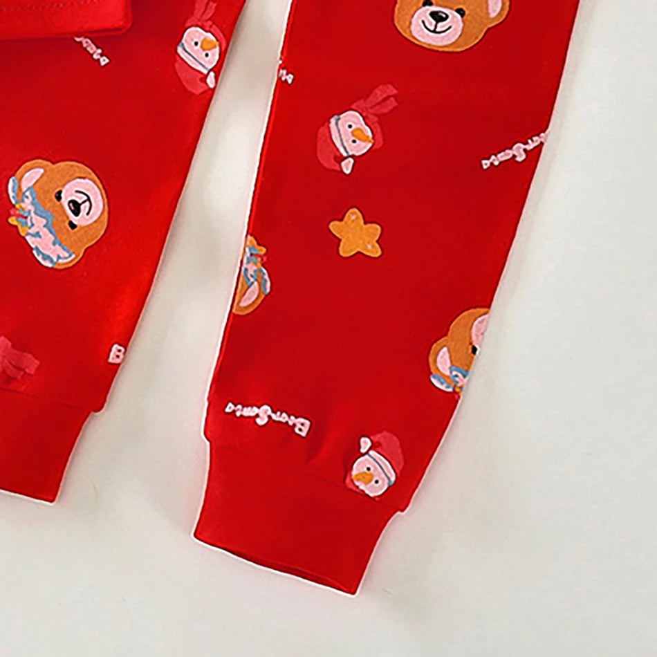 Baby Girl Clothes Pajamas Sets Boys Tops Set Child Christmas Gift Carnival Party Dress Kids Halloween Elf Cosplay Costumes Suit