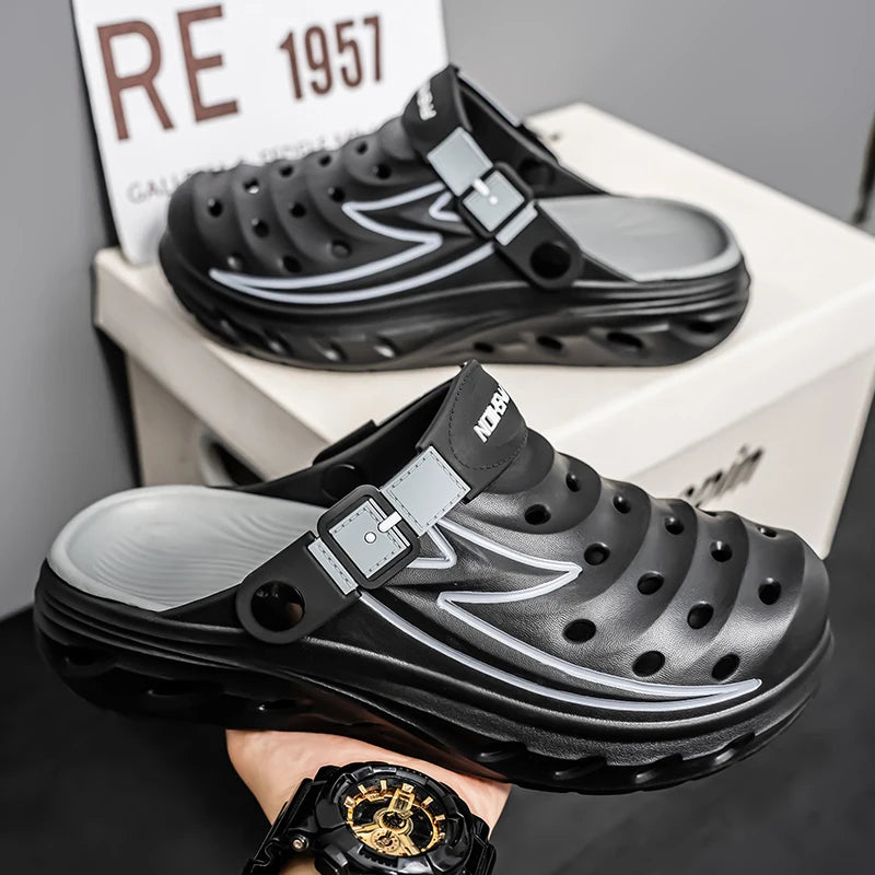 Summer Outdoor Wear for Men and Women, Non-Slip, Anti-Odor, Dual-Purpose, Wear-Resistant Beach Sandals and Slippers