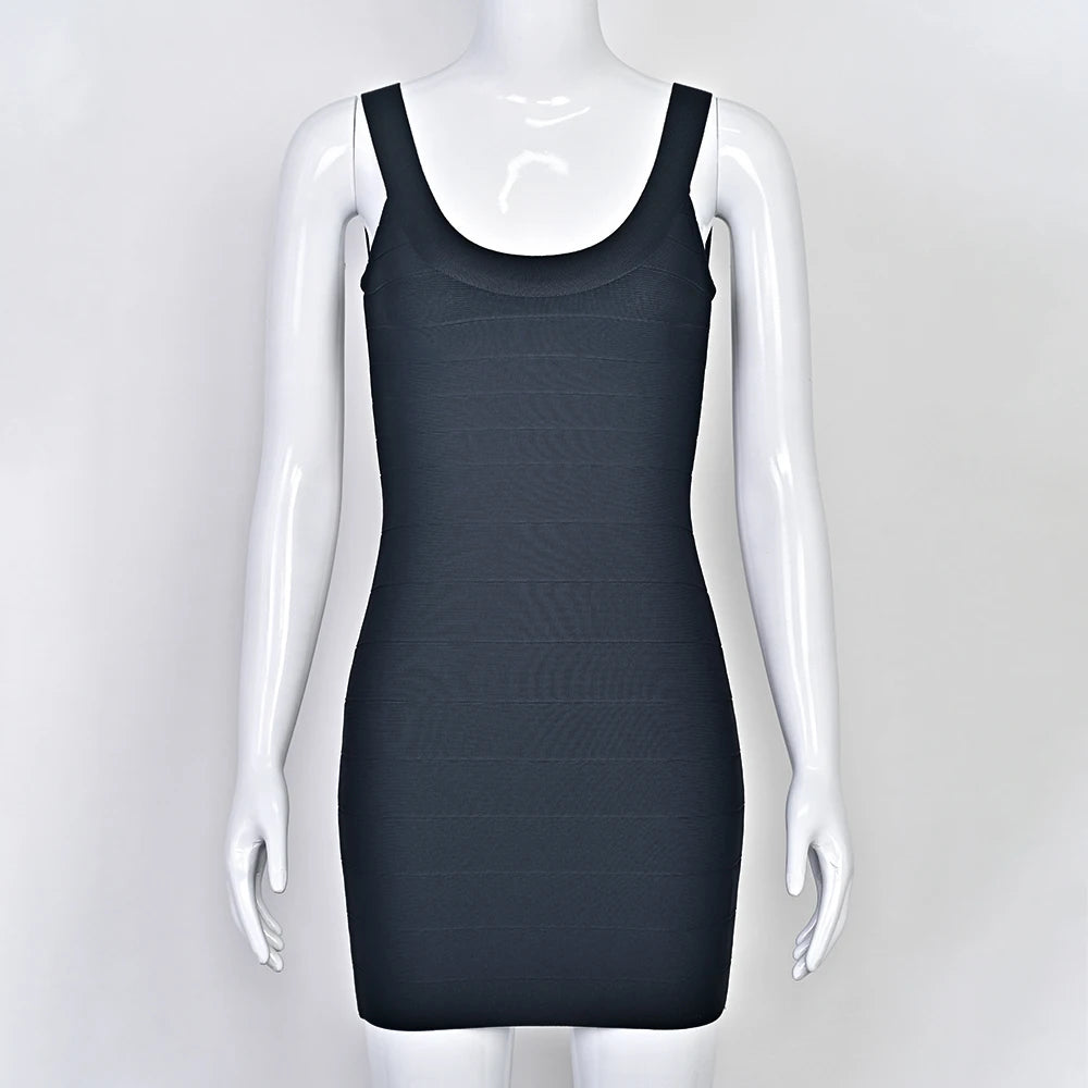 BEAUKEY New Trendy Pink Ginger Bandage Mini Party Dress Women Quality Sexy Bustier Backless Bodycon Dress Club Birthday Dress