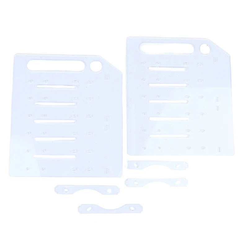【C】3/4/6/8Layer Hard Drive Cage Hard Drive Bracket For 3.5in HDD SSD DIY Storage Acrylic Rack Shelf With Cooling Fan Space