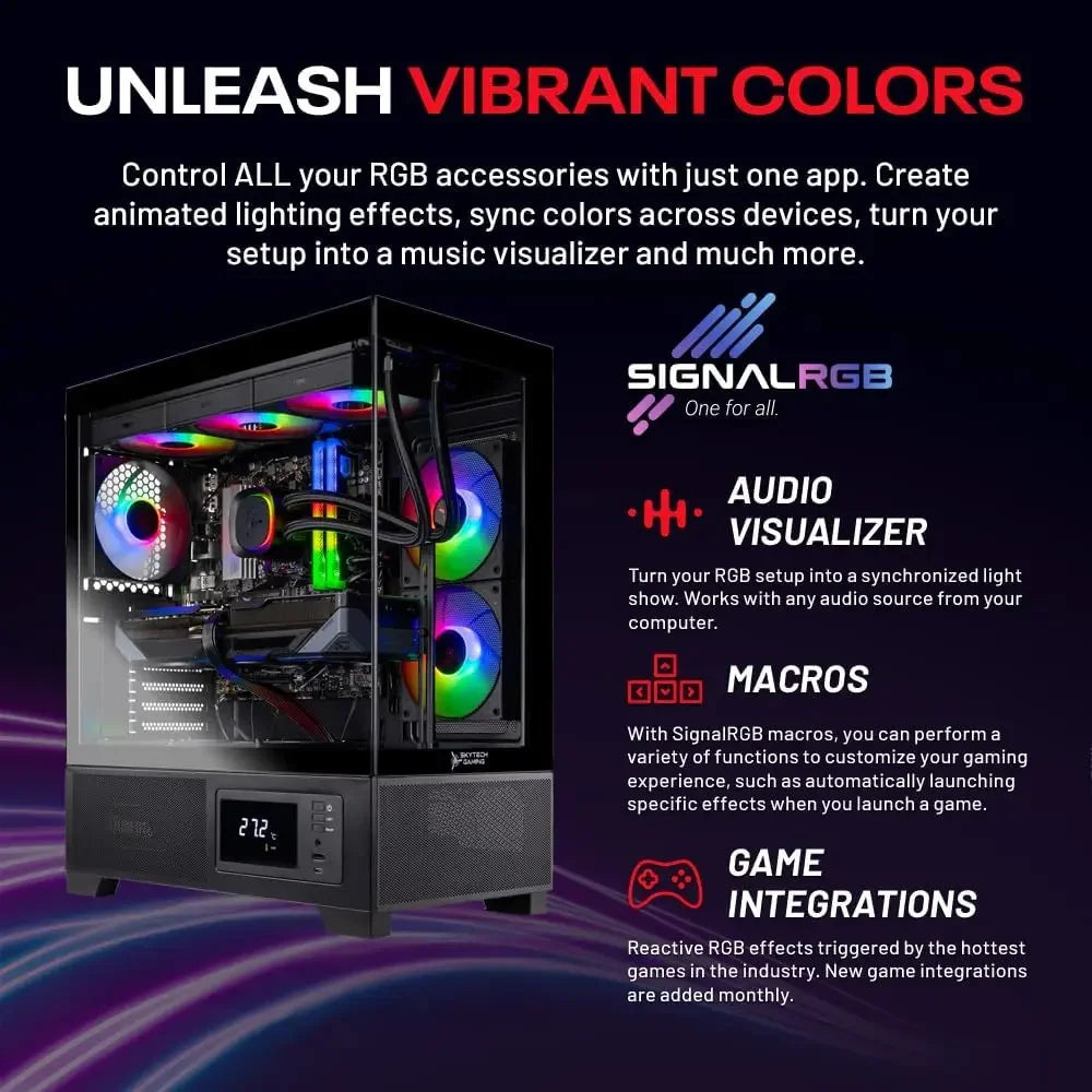 4.2GHz, AMD RX 9070 16GB, 2TB Gen4 NVMe SSD, 32GB DDR5 RAM 6000, 850W Gold ATX 3 PSU, 360 ARGB AIO, Wi-Fi, Win 11, Desktop