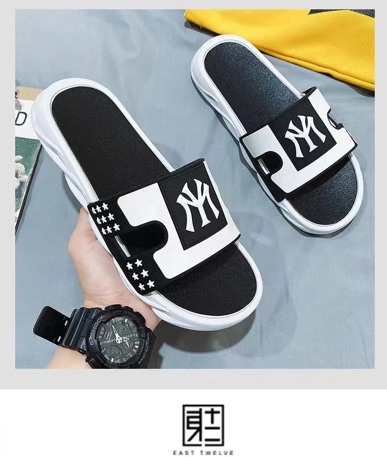 Summer Sandals Slippers Men Beach Outdoor Non-Slip Fashion Flip-Flops Brand Sports Street Wear Casual Shoes Ciabatte Uomo Trend
