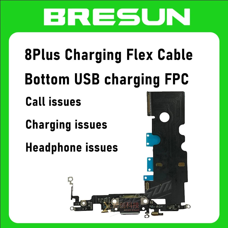 Bresun Used disassembled parts Charging Flex Cable for iPhone11 8Plus SE2020 USB Dock Connector Charger Port Replacement Parts