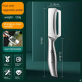 Stainless steel peeler with wooden handle for peeling and slicing fruits and vegetables | Durable and smooth operation