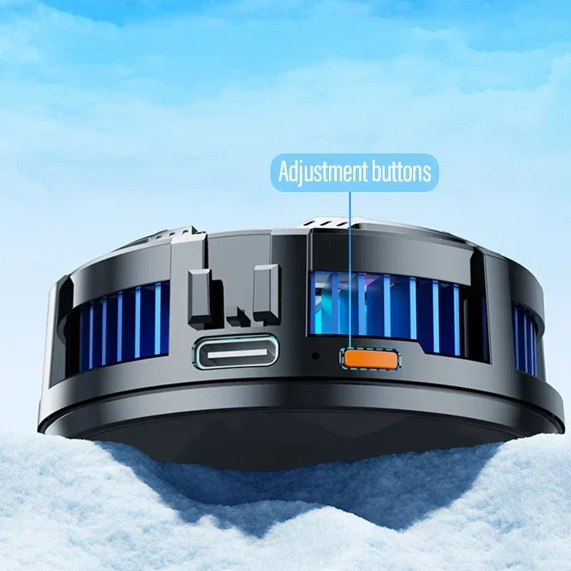 Cooling Magnetic Wireless Chargers Universal Mobile Phone Radiator Back Clip Fan for IPhone 17 16 15 13Pro Max Samsung Xiaomi
