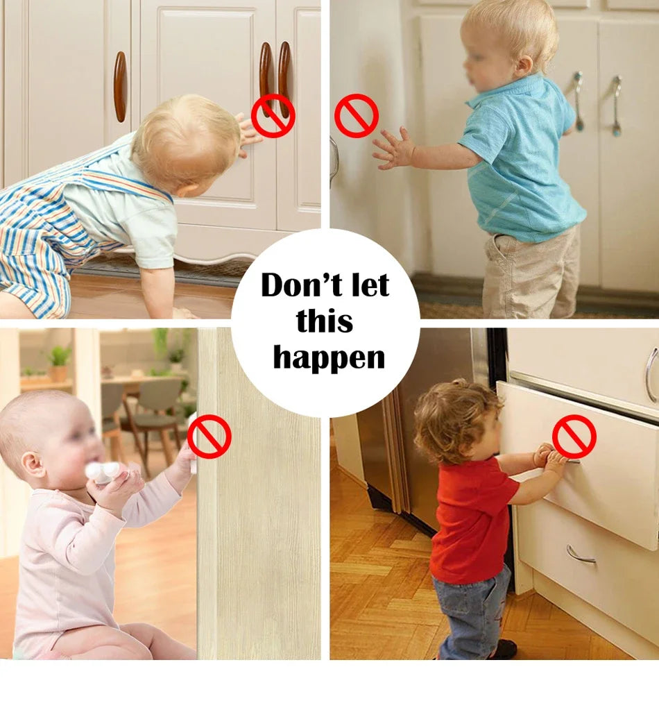Magnetic Baby Proofing Locks Child Safety Latches For Drawers Cabinets Kids Protection Childproof Security Systems Home