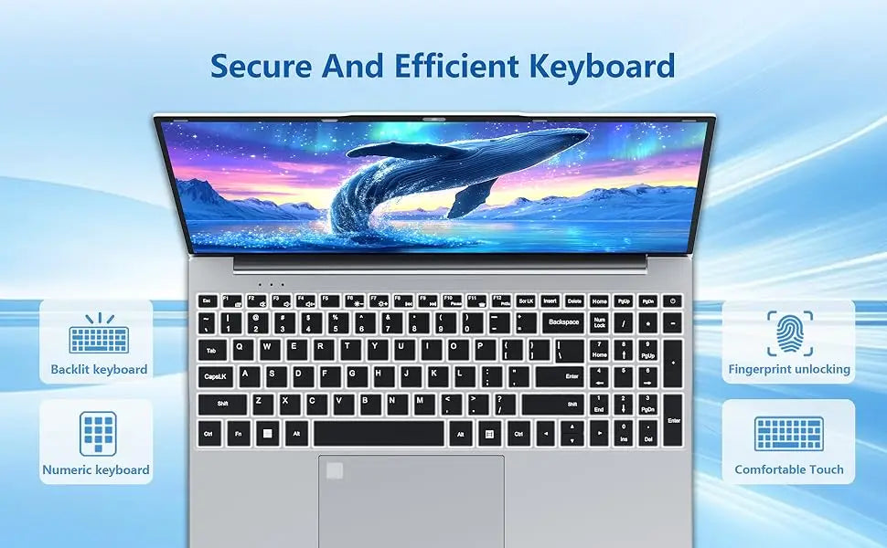 15.6" Gaming Laptop Computer Intel Core i9 10980HK/9900U Windows 11 PC Gamer 16GB RAM Fingerprint Unlock Notebook PC Backlight