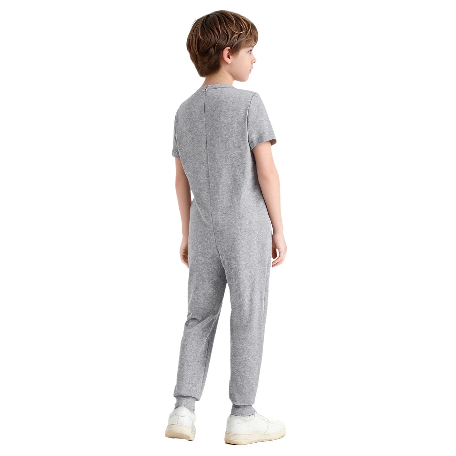 Children Anti-Strip Jumpsuit Kids Special Needs Adaptive Clothing Cotton Rompers Zipper One Piece Jumpsuit for Wearing All Day