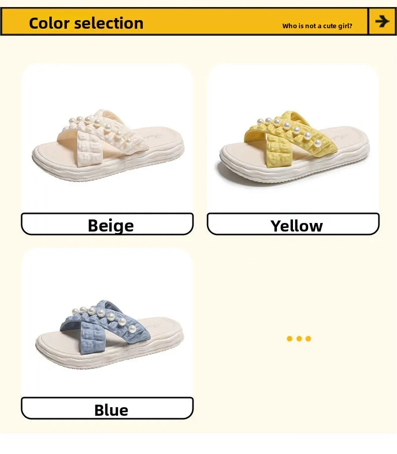 Summer Fashion Sandals Women Beach Platform Slippers Thick Bottom Anti-Skid Lightweight Female Slip-on Shoes Sandalias