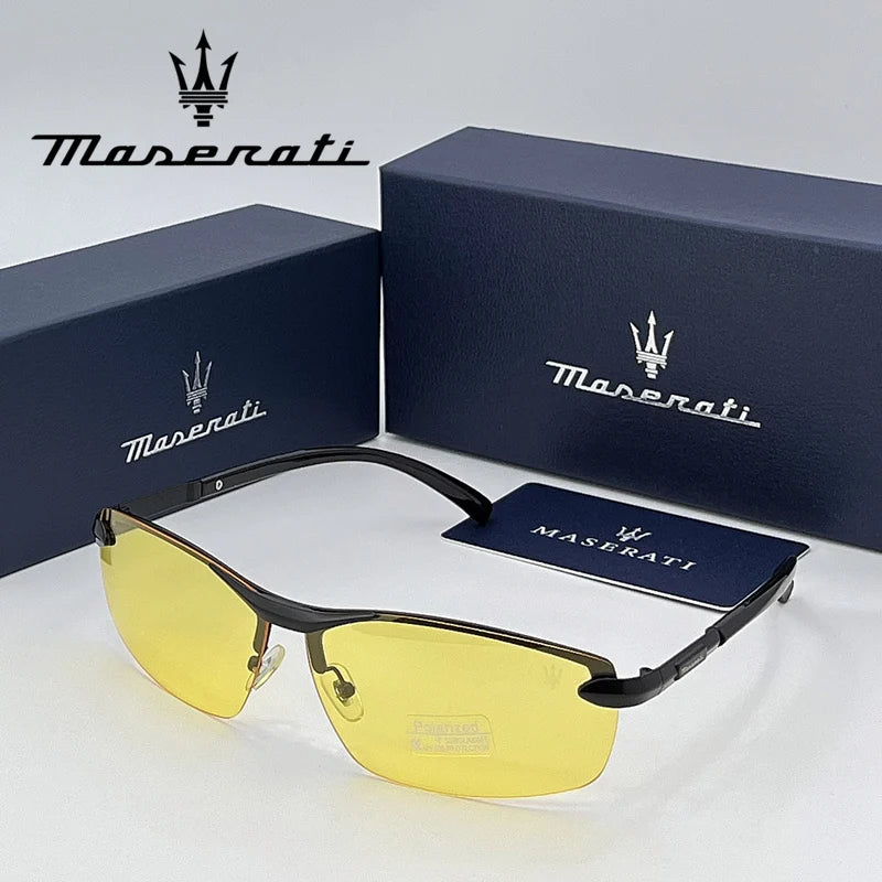 MASERATI Glasses UV400 Luxury Polarized Sunglasses for Men Women Trendy  Driving Glasses High End Fashion Premium Quality