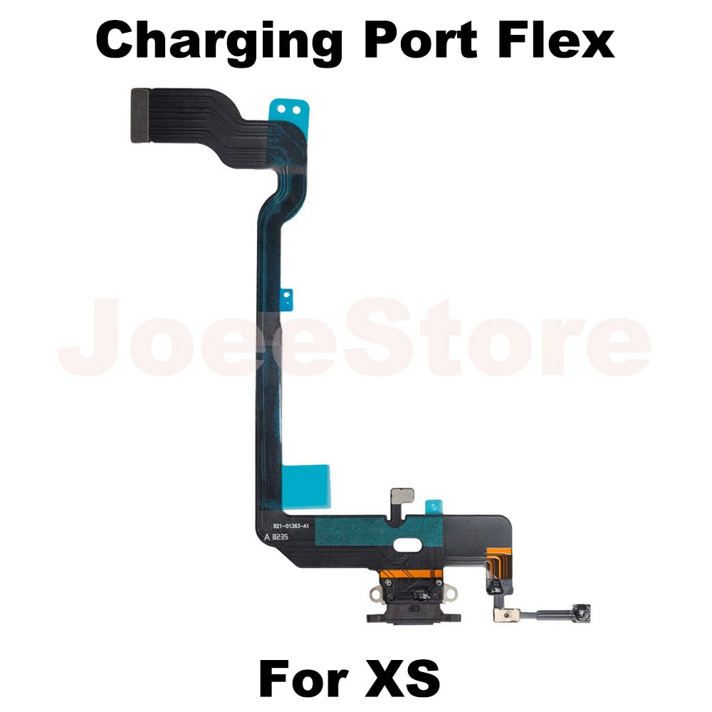 1pcs Charging Port Flex Cable for iPhone 11 X XS XSMax XR 6 6S 7 8 Plus USB Charger Dock Connector With Microphone Ribbon Repair