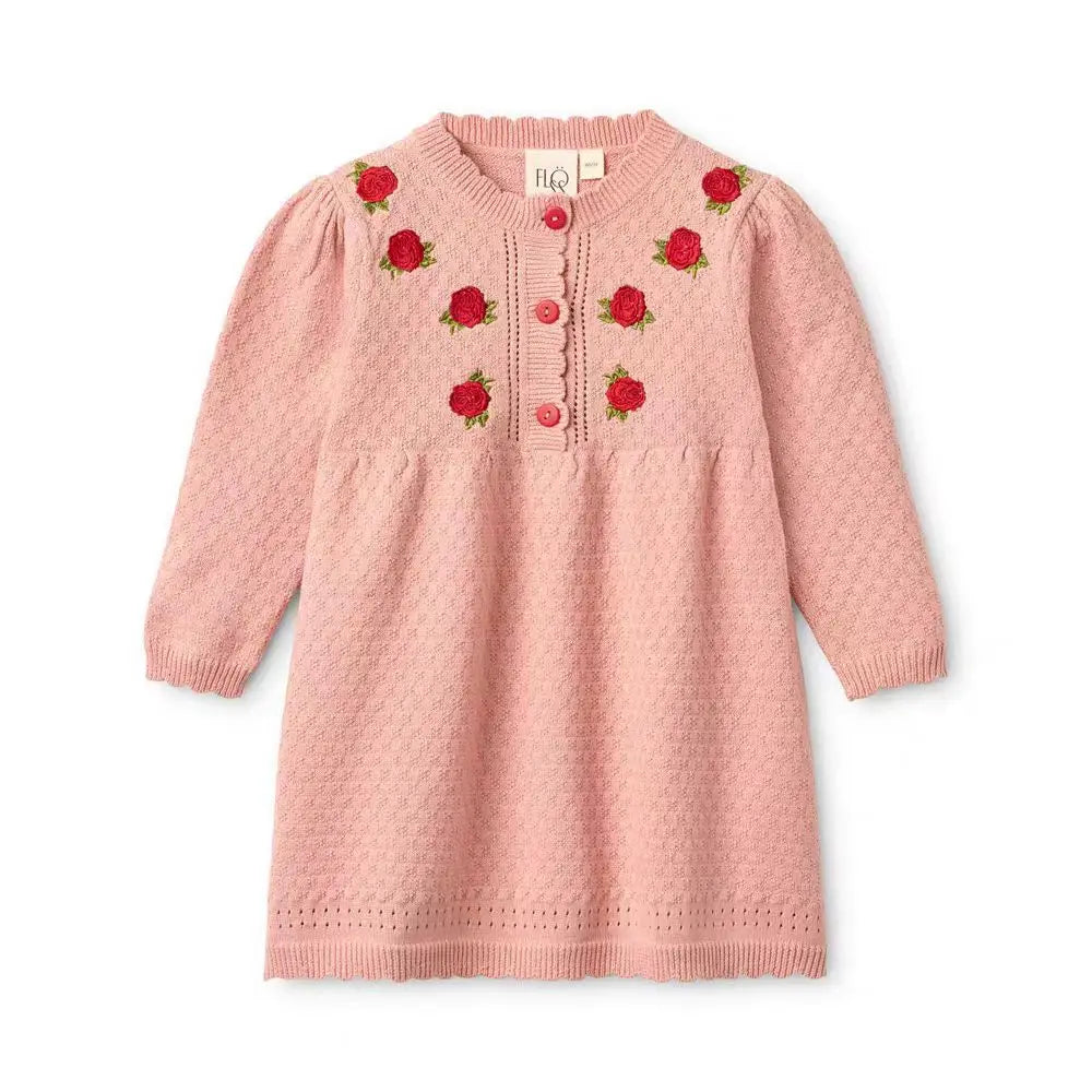 Knitted Sweater FL Brand Christmas Winter Baby Dresses Cardigan Toddler Girls Clothes Casual Dress Long Sleeve Tops and Pants