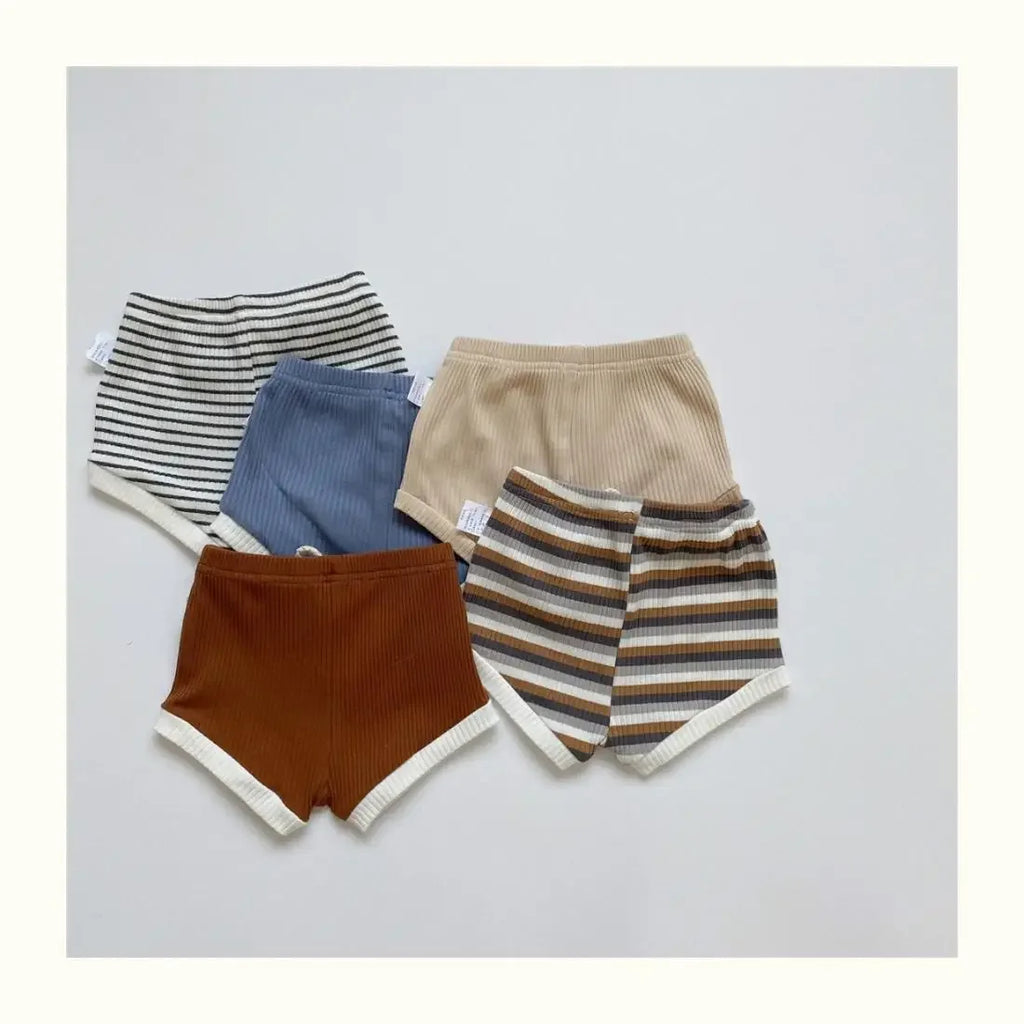 Summer 2 Pieces Toddler Infant Kid Baby Boy Clothes Sets Soft Short Sleeve T-shirt Tops Striped Shorts Summer Outifts Clothing
