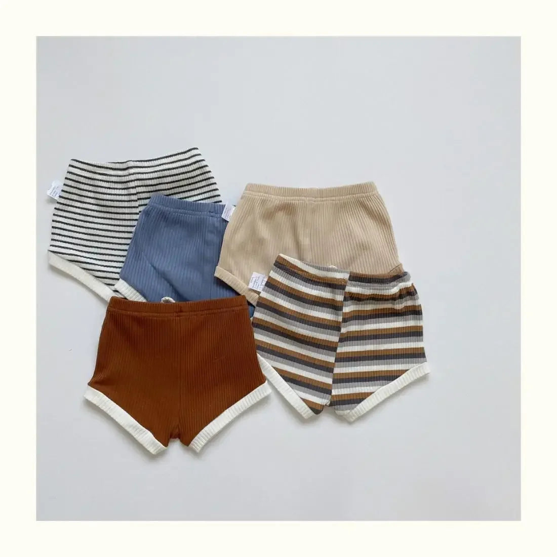 Summer 2 Pieces Toddler Infant Kid Baby Boy Clothes Sets Soft Short Sleeve T-shirt Tops Striped Shorts Summer Outifts Clothing