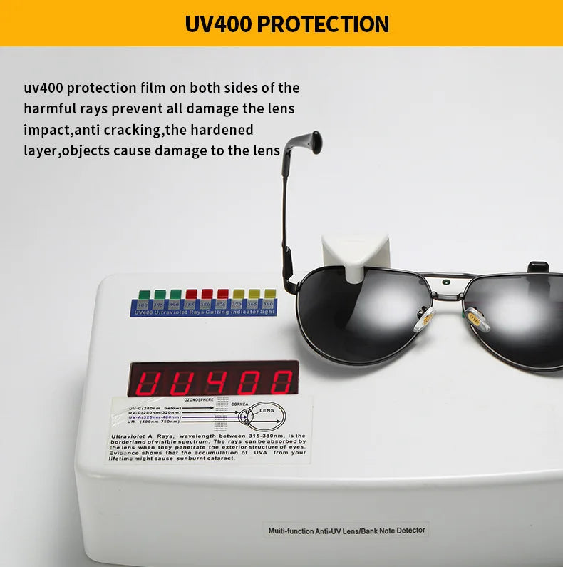 AUDI Polarized Sunglasses With Original Box Men Luxury Designer Driving Sun Glasses Male Pilot Eyewear UV400 Goggles for Gift