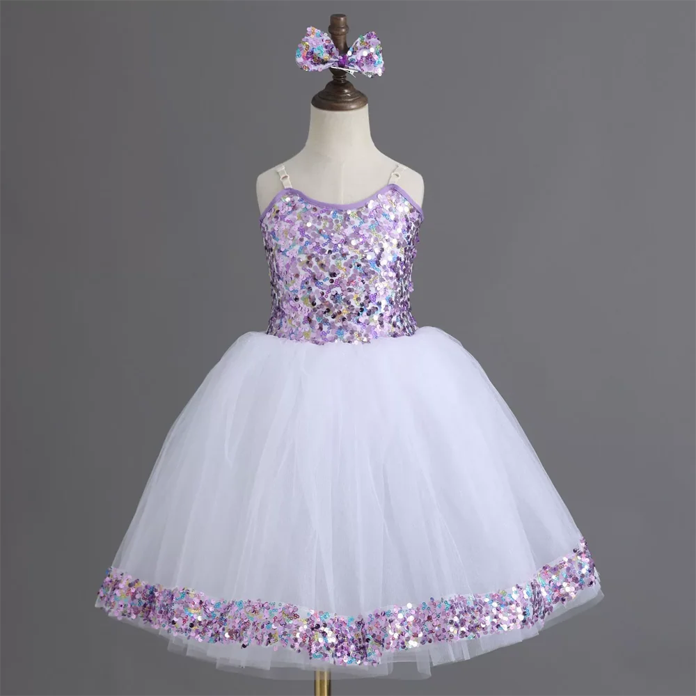 Summer Stage Girl Dress Tutu Ballerine Dance Kids Ballet Leotards Party Baby Dresses Outfit Ballet Girls Clothing Vestidos