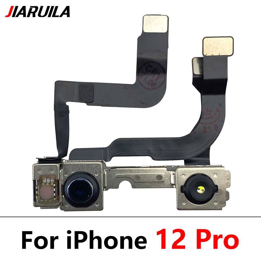 New Front Camera For iPhone 11 12 13 14 15 Pro 11Pro 12Pro 13Pro Max Mini Plus Flex Cable Facing Replacement Parts