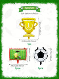 5pcs Football Party Balloons Set suitable for Soccer matches birthday party decorations Sports Soccer themed party Supplies,