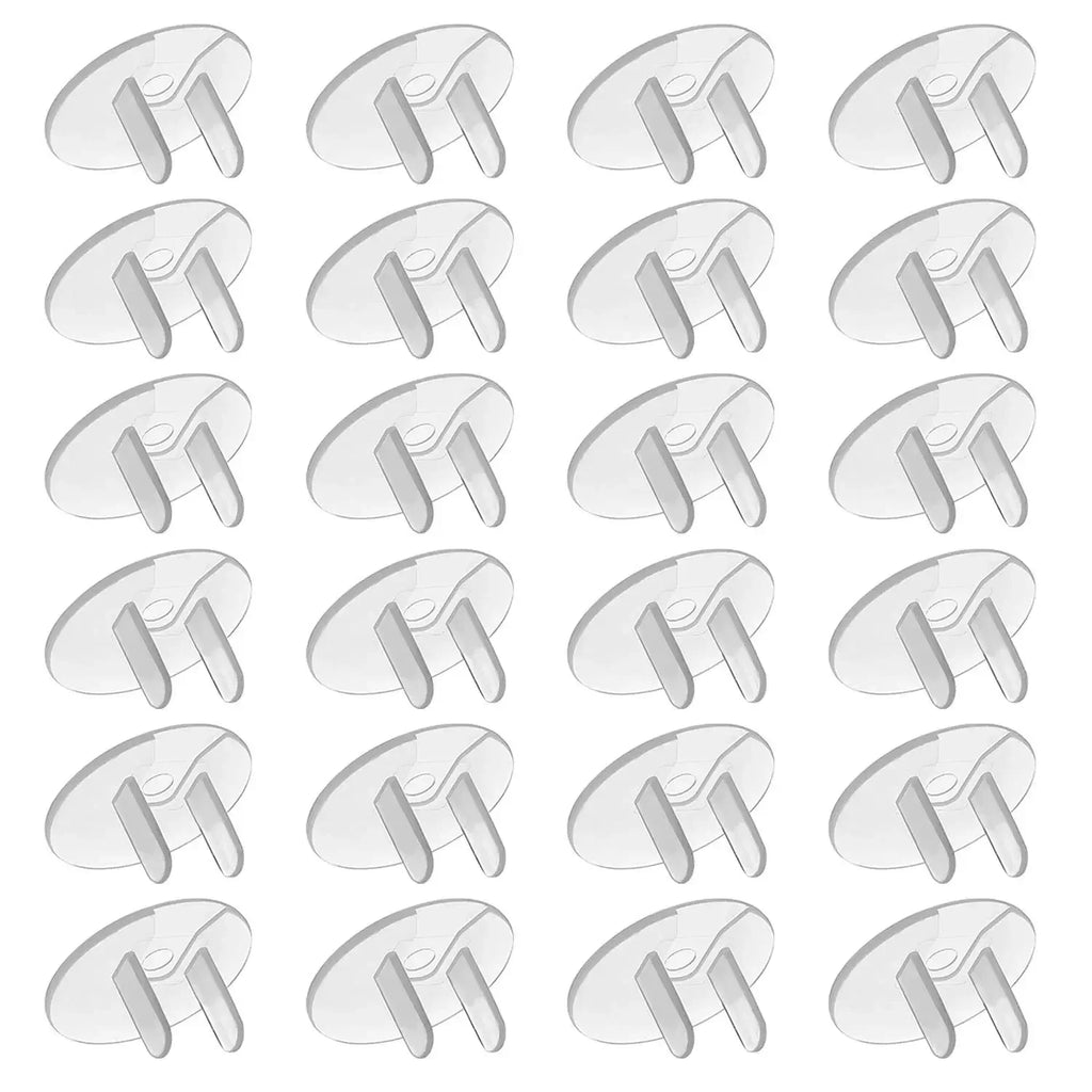 10/20PCS Childproof Outlet Covers – US Standard Baby Safety Plugs, Clear Electrical Socket Protectors for Home & Export