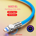 100W Liquid Silicone Fast Charge Cable Type For iPhone 14 Xiaomi Huawei Samsung USB C Micro USB Charge Cable for Playing Game