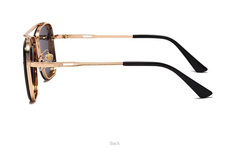 New Gradient Square Vintage Sunglasses For Men Women Luxury Sun Glasses Fashion Male Driving Fishing Eyewear UV400 Óculos De Sol