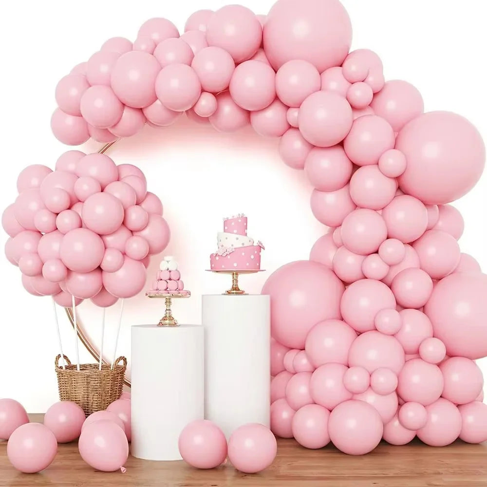 Metallic Gold Latex Balloons Set, Multi-Size Balloon Arch Kit for Birthday Party, Wedding, Graduation, Baby Shower Decorations