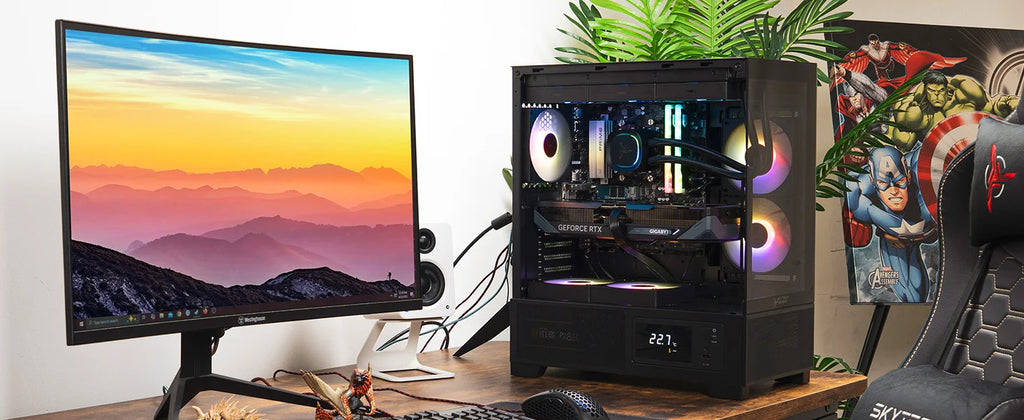 4.2GHz, AMD RX 9070 16GB, 2TB Gen4 NVMe SSD, 32GB DDR5 RAM 6000, 850W Gold ATX 3 PSU, 360 ARGB AIO, Wi-Fi, Win 11, Desktop