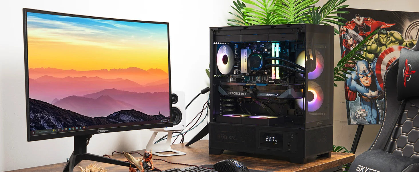 4.2GHz, AMD RX 9070 16GB, 2TB Gen4 NVMe SSD, 32GB DDR5 RAM 6000, 850W Gold ATX 3 PSU, 360 ARGB AIO, Wi-Fi, Win 11, Desktop