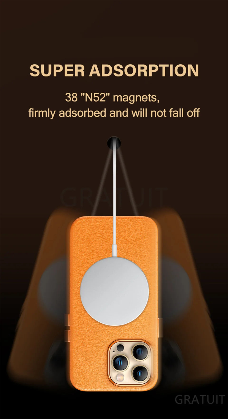 Luxury Leather Case For iPhone 15 14 13 Pro Max Plus Mini For Magsafe Magnetic Wireless Charging With Animation Phone Accessorie