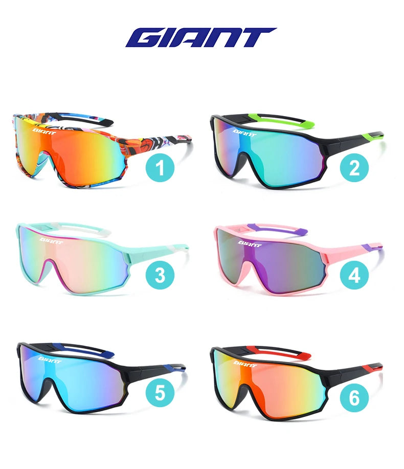 GIANT Cycling Glasses UV400 Anti Fog REVO Lenses HD Clarity MTB/Road Bike sunglasses  men and women