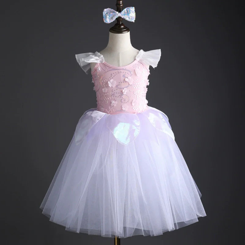 Summer Stage Girl Dress Tutu Ballerine Dance Kids Ballet Leotards Party Baby Dresses Outfit Ballet Girls Clothing Vestidos