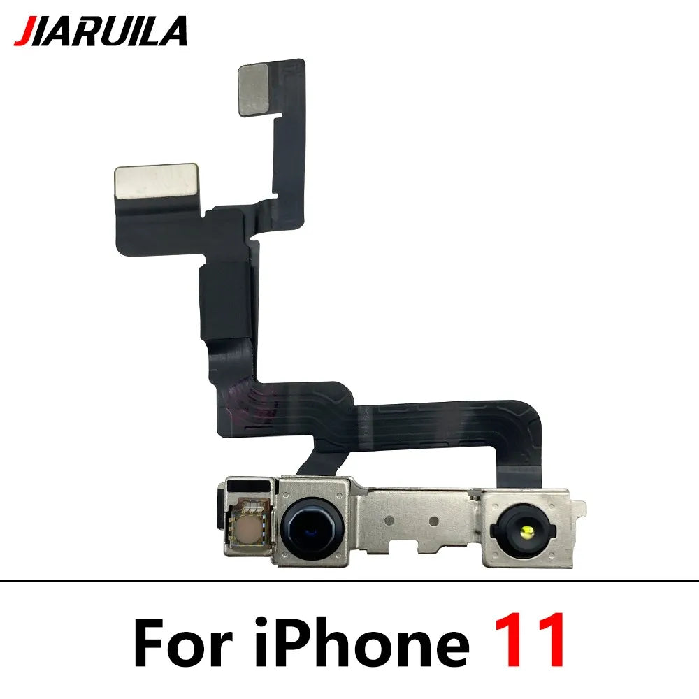 New Front Camera For iPhone 11 12 13 14 15 Pro 11Pro 12Pro 13Pro Max Mini Plus Flex Cable Facing Replacement Parts