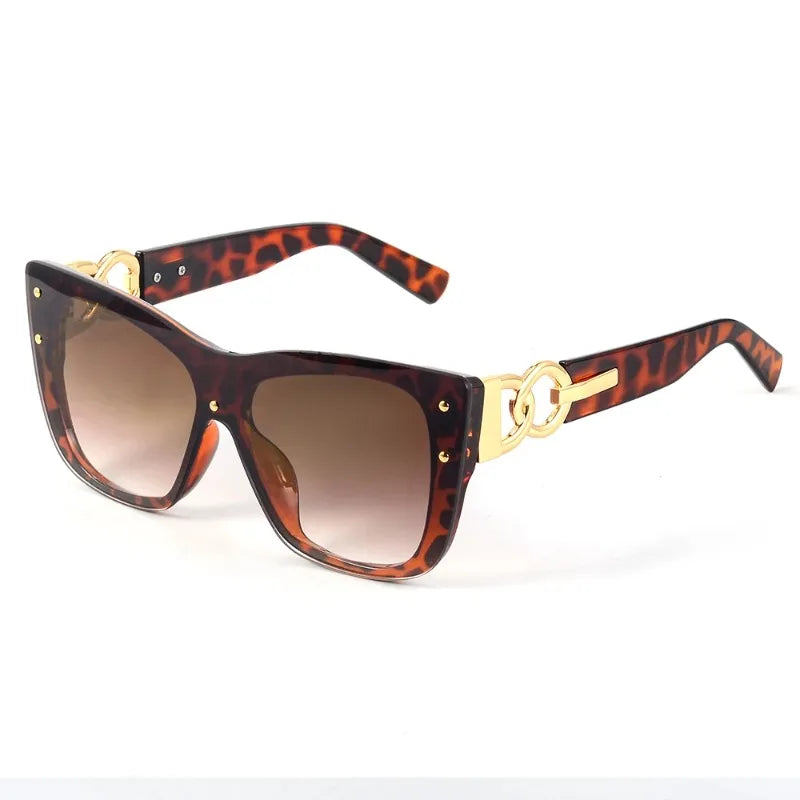 New Fashion Big Frame Cat Eye Sunglasses For Ladies Street Shot Fashionable Sunglasses for Women Driving Shades UV400 INSV