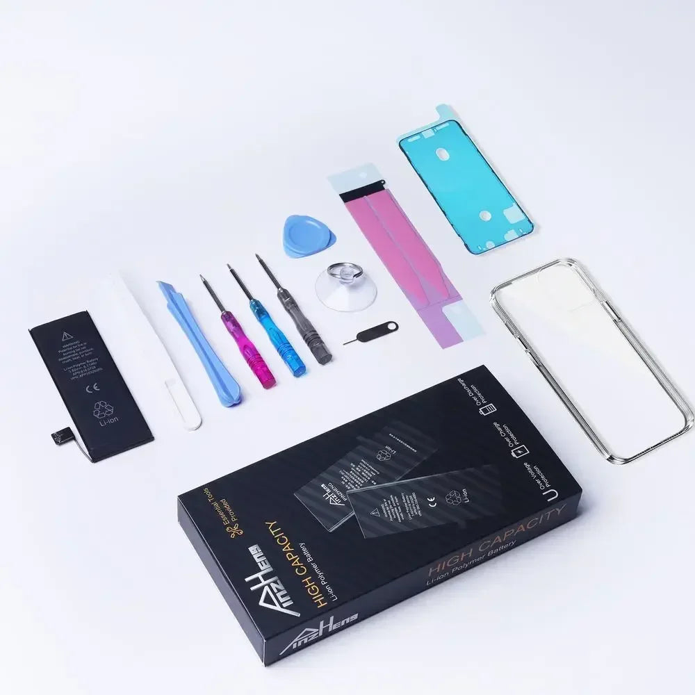PINZHENG Real High Capacity Battery For iPhone 8 Plus SE 5S 6 6S 7 X Xr Xs Max Phone Replacement Batteries Warranty One Year