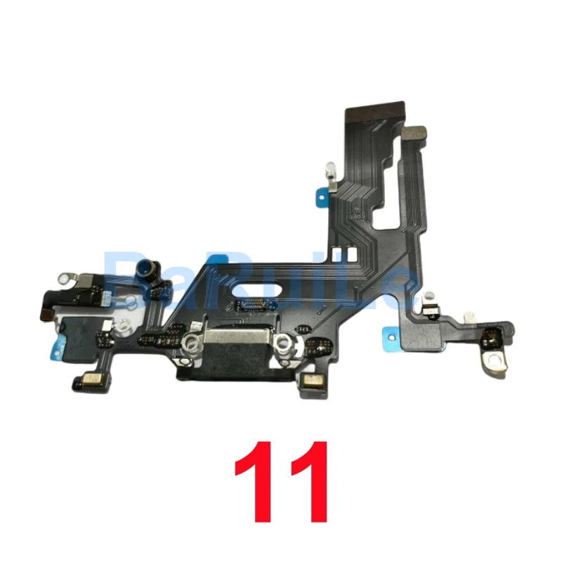 1pcs USB Charging Charger Port Flex For iPhone 11 12 13 14 Pro Max Dock Connector Microphone Headphone Audio Jack Flex Cable