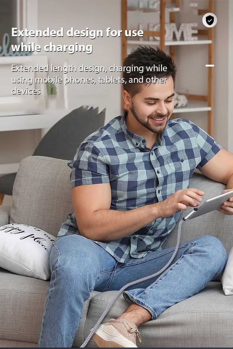 USB C Cable Fast Charge Extension Cable 6A 1M 2M 3M 5M 8M For iPhone 15 16 17 Samsung Huawei Xiaomi Oppo OnePlus VR Camera