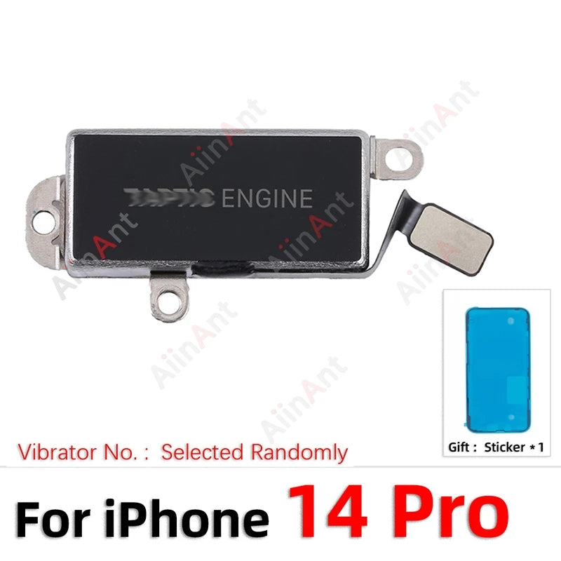 100% Test AiinAnt For TAPTIC ENGINE Vibrator Motor Flex Cable For iPhone 12 13 14 15 Pro Max Plus mini with Sticker Spare Parts
