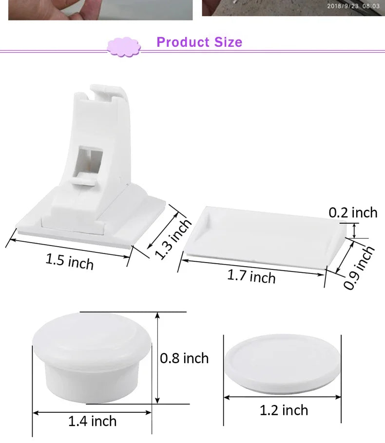 Baby Safety Lock Invisible Lock Kids Security Drawer Latch Cabinet Door Magnetic Child Safety Lock Limiter Children Protection