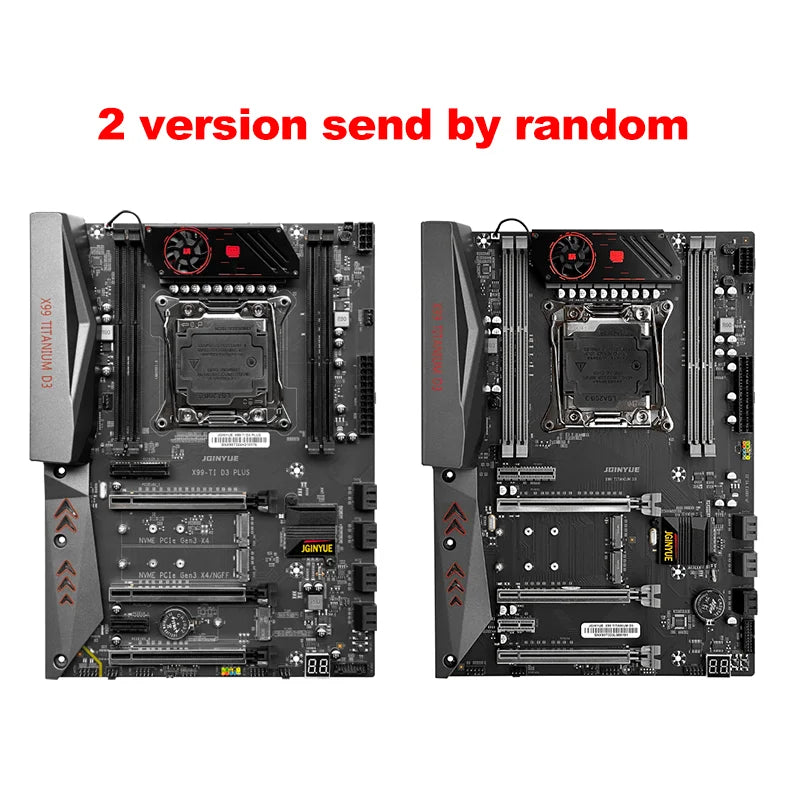 JGINYUE ATX X99 mainboard Intel LGA 2011-3 E5 V3 V4 DDR3 1333 1600MHz RAM M.2 NVME SATA USB 3.0 Server MB X99 TITANIUM D3