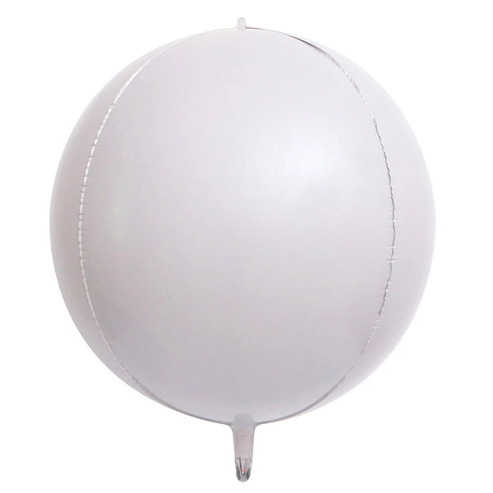 10/5Pcs Metal Silver Gold 4D Round Foil Balloon Mylar Balloons for Birthday Wedding New Year Baby Shower Party Decorations