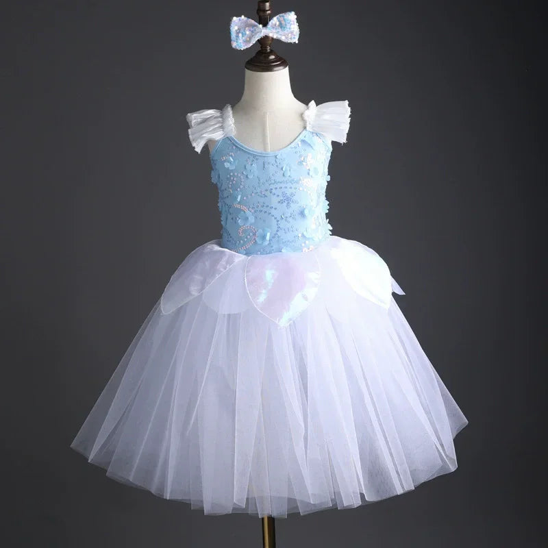 Summer Stage Girl Dress Tutu Ballerine Dance Kids Ballet Leotards Party Baby Dresses Outfit Ballet Girls Clothing Vestidos