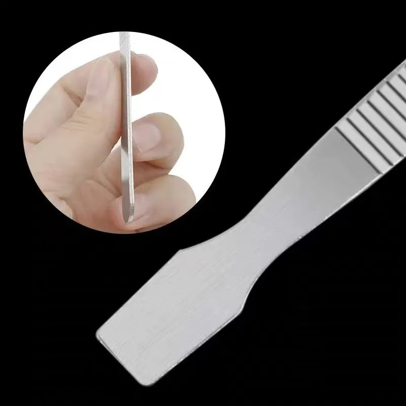 1-5Pcs Metal Tin Scraping Knife Stainless Steel Phone Tin Scraping Knife For Mobile Phone Electronic Repair Disassemble Crowbar