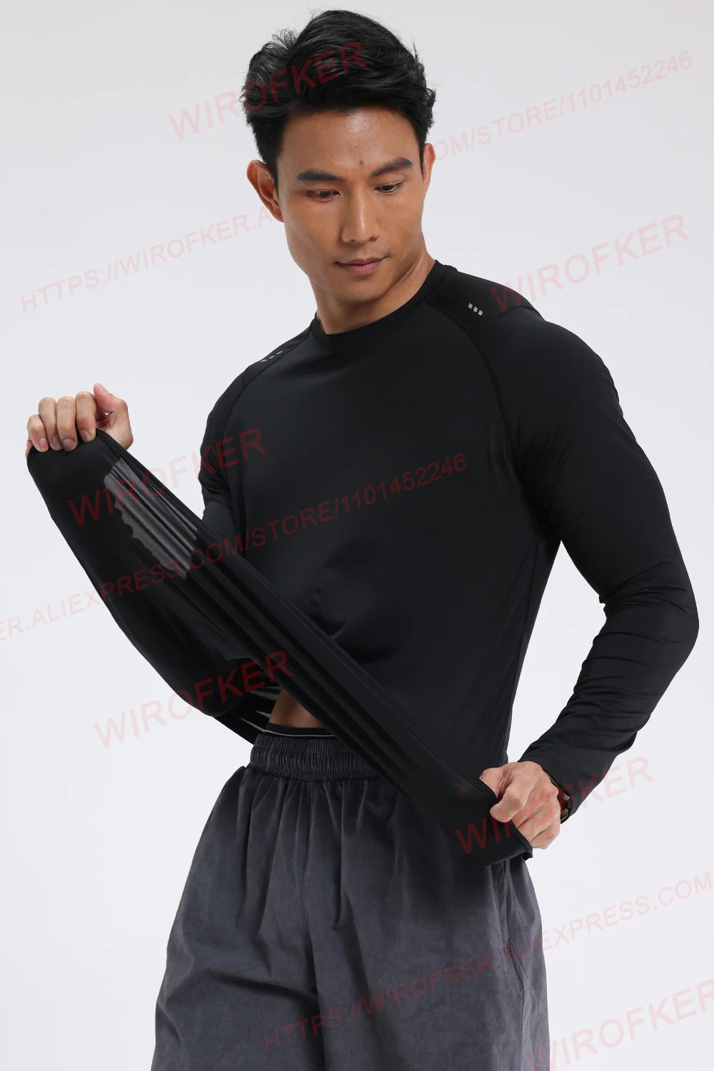 Pullovers Shirts Long Sleeve Breathable Jersey Sun Protection Male Outerwear Jogging Sport Clothing Men Training Quick Dry Tops