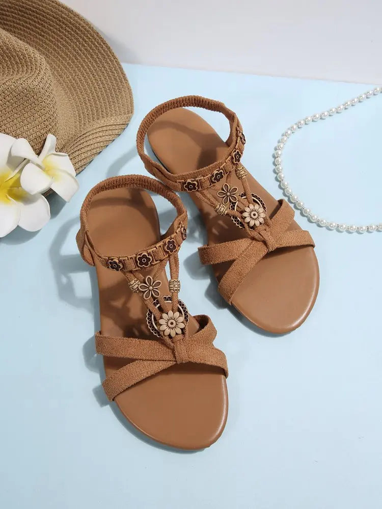 Summer Women Wedge Sandals Soft Bottom Low Heels Sexy Woman Non-slip Shoes Footwear Bohemia Style Summer Platform Sandals Women